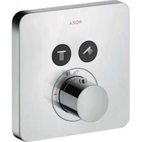 Set finition mitigeur therm ShowerSelect SoftCube encastré avec 2 sorties chr|Hansgrohe-HA336707000