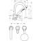 Set de finition mit 3 trous montage sur bord de baignoire, bronze poli