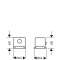 Set finition therm2 trous montage bord baignoire ou plage carrelage chromé poli
