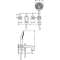 Set fin. mél bain/douche 3 trous encastré Poignées manettes, rosaces chromé poli