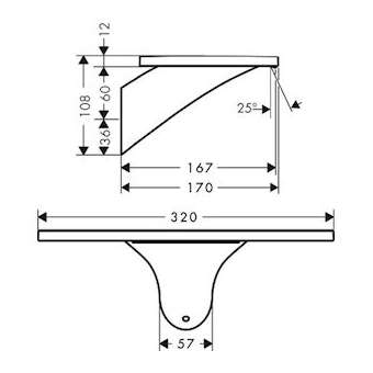 Bec déverseur chromé brossé|Hansgrohe-HA318472260