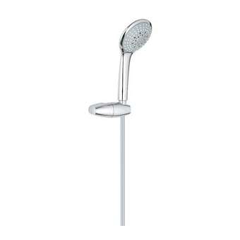 Ensemble de douche 3 jets avec support mural Euphoria 110 Champagne Chromé|Grohe-GO227355000