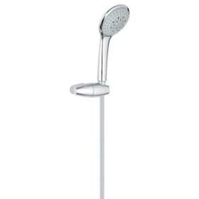Ensemble de douche 3 jets avec support mural Euphoria 110 Champagne Chromé|Grohe-GO227355000