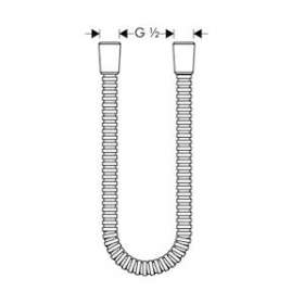 Flexible métallique 1/2', 1,60 m bronze poli|Hansgrohe-HA328116130