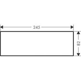 Plaque 245 métal nickel poli|Hansgrohe-HA347904830