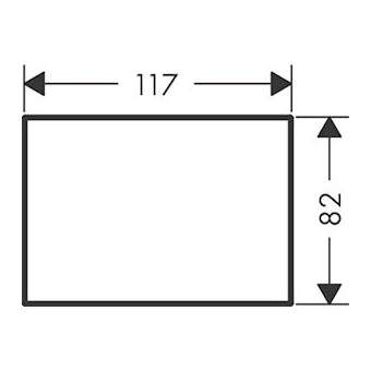 Plaque 150 métal nickel poli|Hansgrohe-HA347905830
