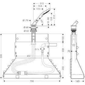 Set Secuflex Secubox avec douchette à main chromé poli|Hansgrohe-HA319418020