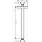 Bras de douche S 300 mm plafond bronze poli