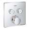 Thermostatique installation encastrée 2 sorties Grohtherm SmartControl Chromé