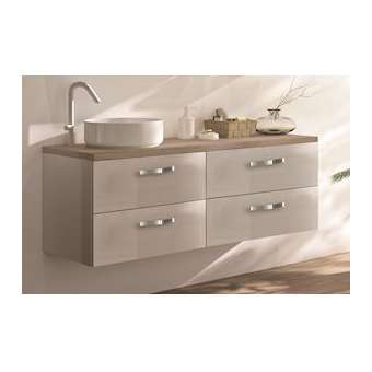 Plan de toilette Stratifié MILANO L800 - Chêne Bardolino Naturel|Neoform industries sas-UIDA2349679