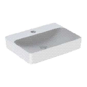 Vasque à poser Geberit VariForm rect., plage rob., 60x45, sans trop-plein, Blanc|Geberit-GBR500.781.01.2
