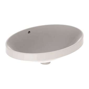 Vasque à enc. Geberit VariForm ov 55x40, trop-plein, Blanc|Geberit-GBR500.716.01.2