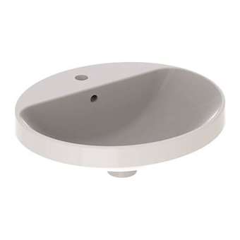 Vasque à enc. Geberit VariForm ov, plage rob., 50x45, trop-plein, Blanc|Geberit-GBR500.712.01.2
