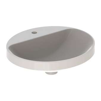 Vasque à enc. Geberit VariForm ov, plage rob., 50x45, sans trop-plein, Blanc|Geberit-GBR500.714.01.2