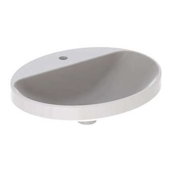 Vasque à enc. Geberit VariForm ov, plage rob., 55x45, sans trop-plein, Blanc|Geberit-GBR500.722.01.2