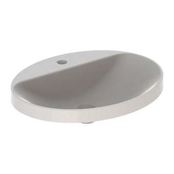 Vasque à enc. Geberit VariForm ov, plage rob., 60x48, sans trop-plein, Blanc|Geberit-GBR500.726.01.2