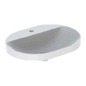 Vasque à enc. Geberit VariForm obl, plage rob., 60x45, sans trop-plein, Bl|Geberit-GBR500.734.01.2