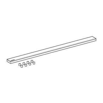 Recouvrement Geberit en acier inoxydable, pour canivelle de douche: L110cm, br|Geberit-GBR243.354.00.1