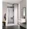 Paroi coulissante CADA XS CCG3R L120 2M argent poli v.clair