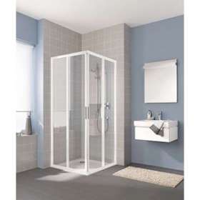 Paroi 1/2 angle coulissante CADA XS CCE2L L80 2M blanc v.clair|Roth france-OTH1403027897