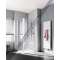 Paroi fixe CADA XS CCTWD L85 2M argent poli v.clair