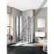 Paroi arrondie pivotante CADA XS CCP55 L80 2M blanc v.clair