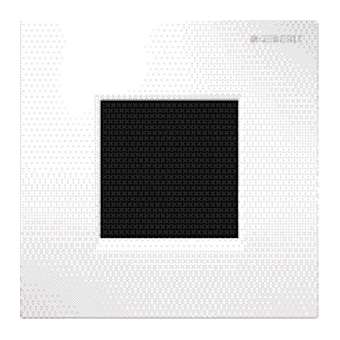 Plaque fermeture Geberit type 30: Blanc alp|Geberit-GBR243.271.KJ.1