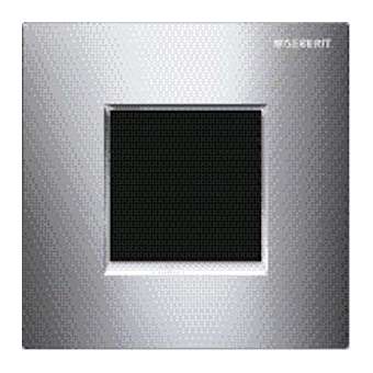 Plaque fermeture Geberit type 30: chromé, chromé mat|Geberit-GBR243.271.KH.1