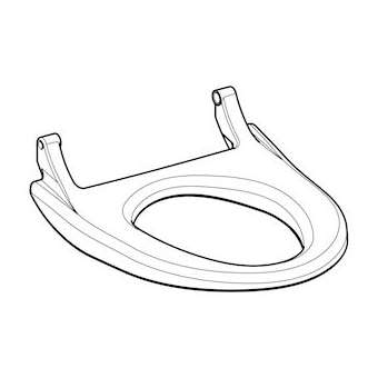 Lunette d'abattant laquée, pour Geberit AquaClean 4000: blanc alpin|Geberit-GBR242.171.11.1