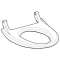 Lunette d'abattant laquée, pour Geberit AquaClean 4000: blanc alpin