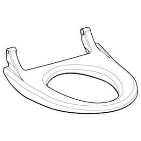 Lunette d'abattant laquée, pour Geberit AquaClean 4000: blanc alpin|Geberit-GBR242.171.11.1