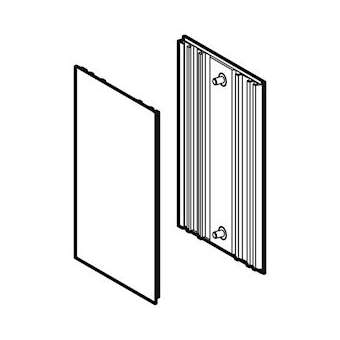 Habillage latéral en bas Geberit Monolith lavabo: Aluminium brossé|Geberit-GBR242.731.TA.1
