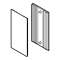 Habillage latéral en bas Geberit Monolith lavabo: Aluminium brossé|Geberit-GBR242.731.TA.1