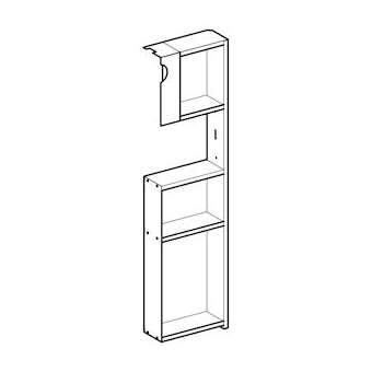 Tiroir droite Geberit Monolith lavabo: Aluminium brossé|Geberit-GBR242.735.TA.1
