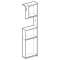 Tiroir droite Geberit Monolith lavabo: Aluminium brossé|Geberit-GBR242.735.TA.1