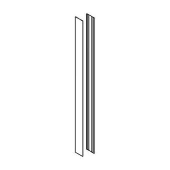 Habillage latéral Geberit Monolith lavabo: Aluminium brossé|Geberit-GBR242.730.TA.1