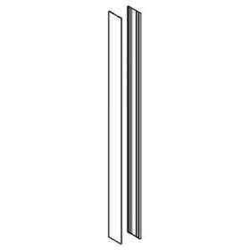 Habillage latéral Geberit Monolith lavabo: Aluminium brossé|Geberit-GBR242.730.TA.1