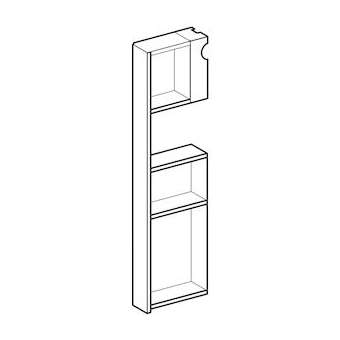 Tiroir gauche Geberit Monolith lavabo: Aluminium brossé|Geberit-GBR242.733.TA.1