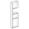 Tiroir gauche Geberit Monolith lavabo: Aluminium brossé|Geberit-GBR242.733.TA.1