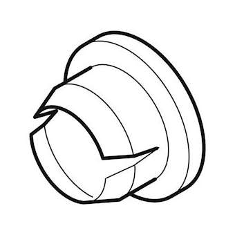 Bouchon de fermeture Geberit pour réservoir apparent: Blanc alpin|Geberit-GBR816.803.11.1