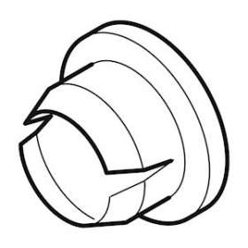 Bouchon de fermeture Geberit pour réservoir apparent: Blanc alpin|Geberit-GBR816.803.11.1