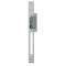 Gâche symétrique à émission 2 temps 12V AC/DC + têtière inox