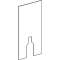 Habillage frontal Geberit Monolith WC sol, 101 cm: Gris velouté / Verre