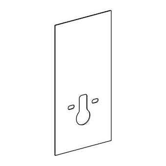 Habillage frontal Geberit Monolith WC sus, 101 cm: Sable gris / Verre|Geberit-GBR242.530.JL.1