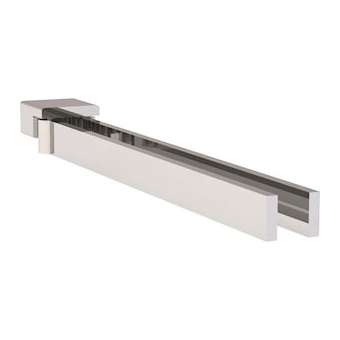 Porte-serviettes double Geberit Monolith pour lavabo: Chromé brillant, L34cm|Geberit-GBR131.109.21.1