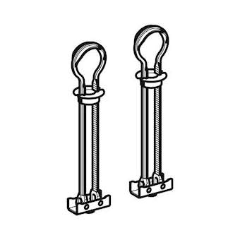 Kit tampons basculant plaque d'adaptation Geberit AquaClean (2 pc.)|Geberit-GBR243.083.00.1