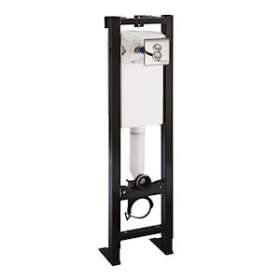Bâti autoportant avec réservoir et commande pneumatique double chromée brillant|Presto-PSR18607