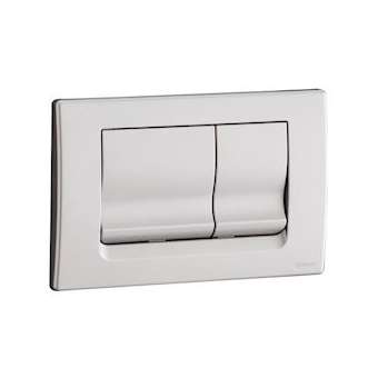 Façade avant 2 volumes seule chrome mat pour bâti-support avec réservoir|Presto-PSR18614