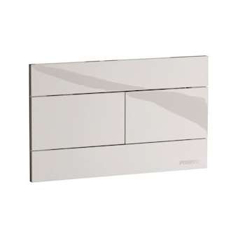 Façade avant seule 2 volumes tertio blanche pour bâti-support avec réservoir|Presto-PSR18618