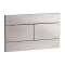 Façade avant seule 2 volumes tertio chromée mat pour bâti-support avec réservoir